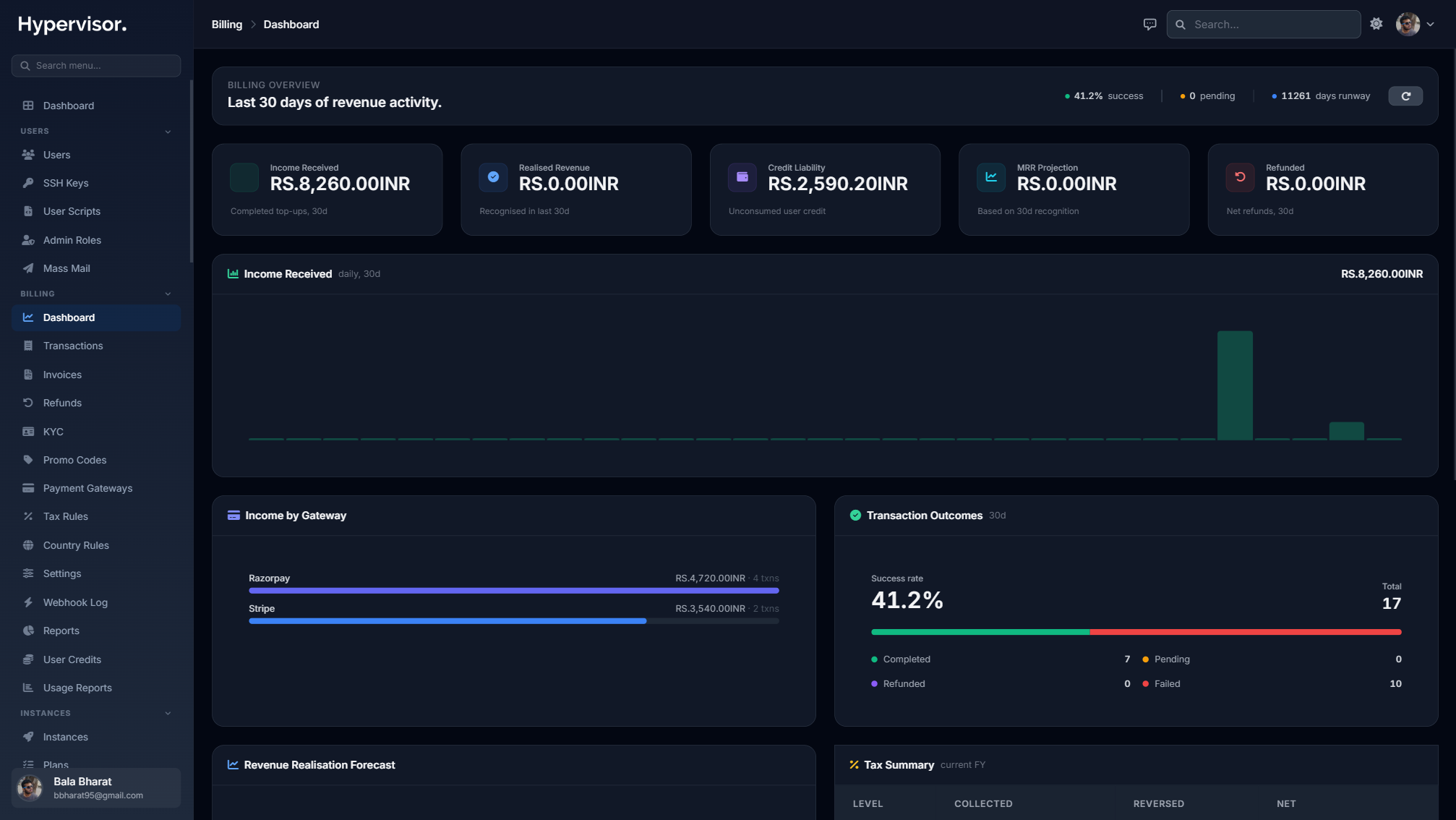 Payments and Billing
