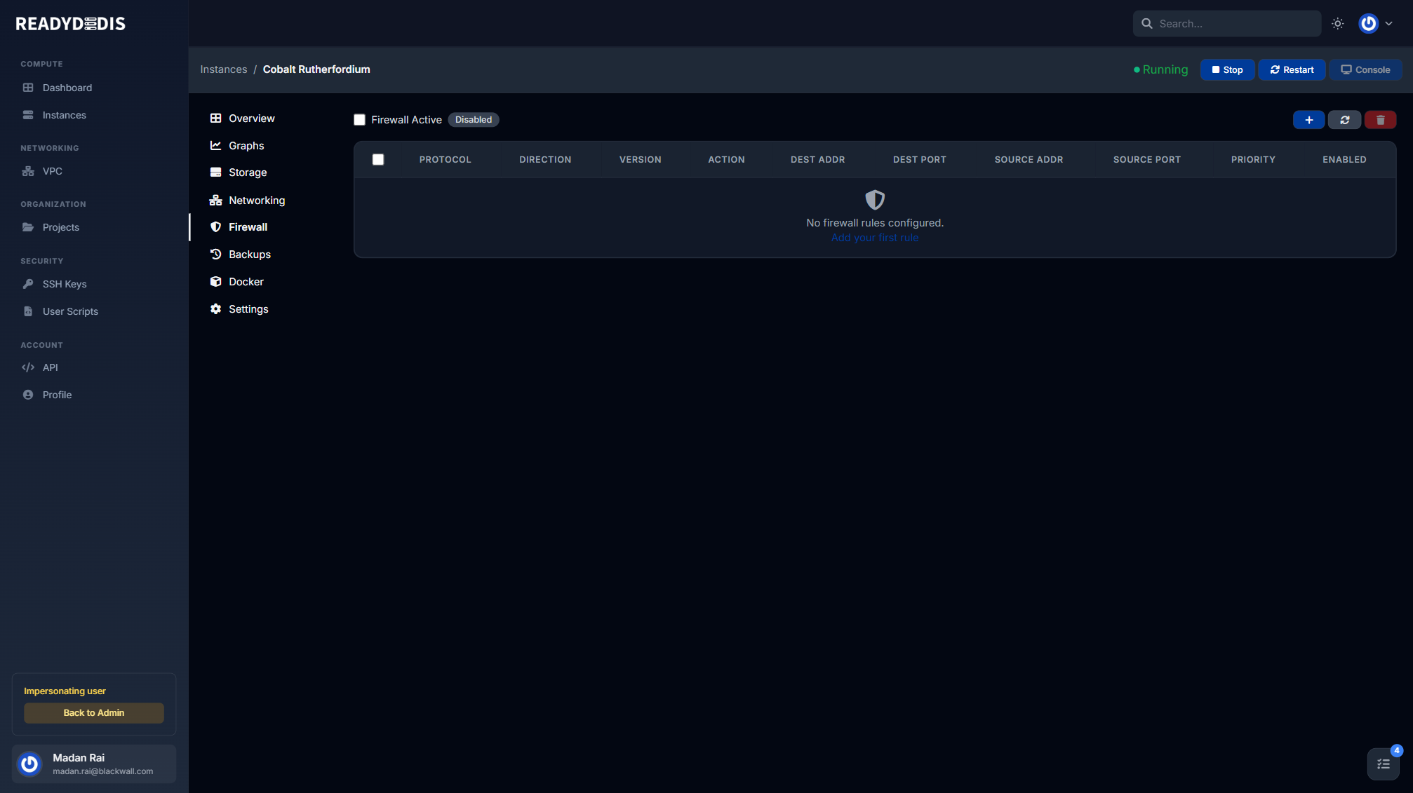 Per-Instance Firewall Rules